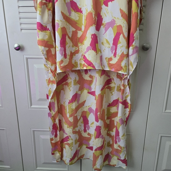NWT Adrienne High Low Dress With Lining Size M - Picture 4 of 10